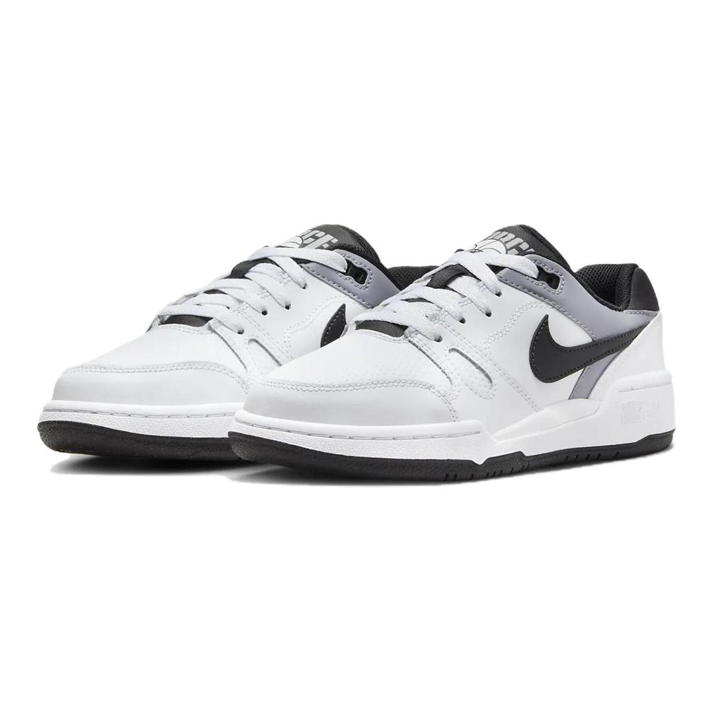 Nike Full Force Low GS White Black Kids Sneakers Pewter FV5929-101