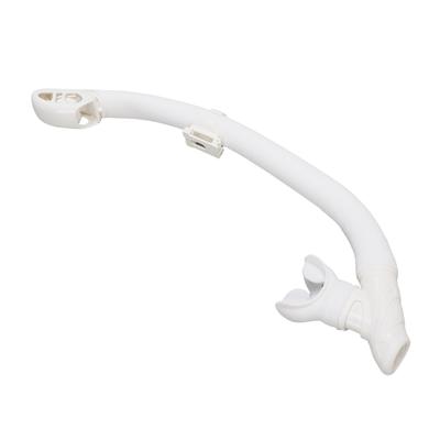 Dual Function Wet Full Dry Diving Snorkel with Bite Valve for Freediving Snorkeling Universal Diving Gear Easy Breath White