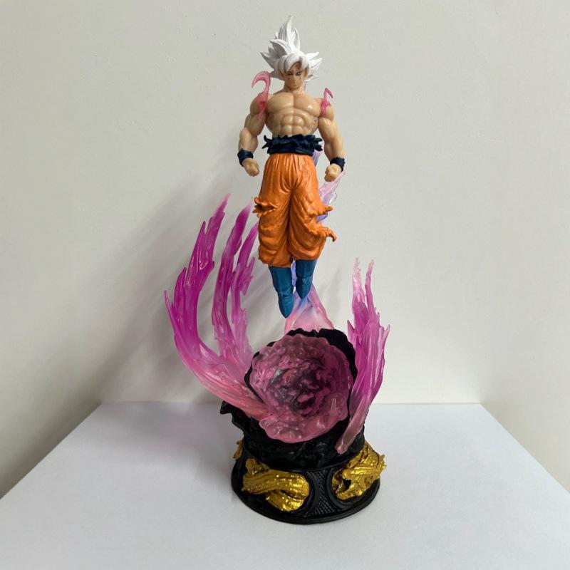 Dragon Ball Free Extreme Wukong Figure Illuminating Platform Saiyan Model Ornament Animation Second Dimensional Gift