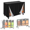 Waterproof Folding Chair Rack Cover for VEVOR Made of 210D Oxford Cloth with Windproof Drawstring and Dual Zipper Design
