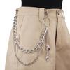 Multilayer Heart Pendant Pants Chain for Adult Hiphop Trousers Chain Waist Decorative Chain Wallet Chain Waist Decors