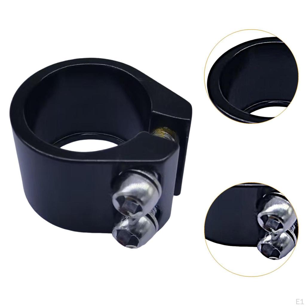 Seat Post Clamp 28.6 Mm Reliable Replacement Accessory Lightweight Tightener Clip Road Bike Seatpost