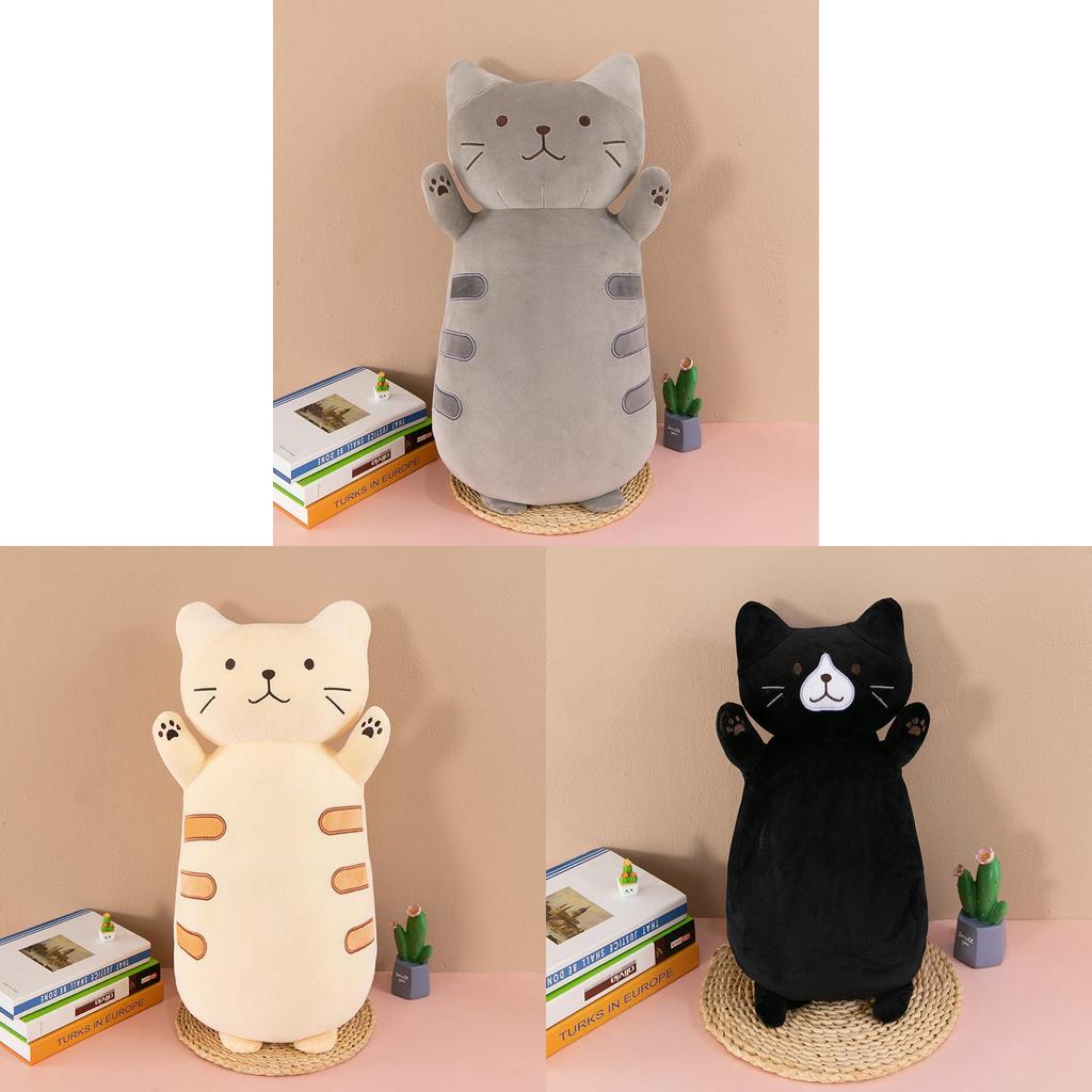 Plush Cat Plush Toy Pillow With Soft Pp Cotton For Comfort And Sleep