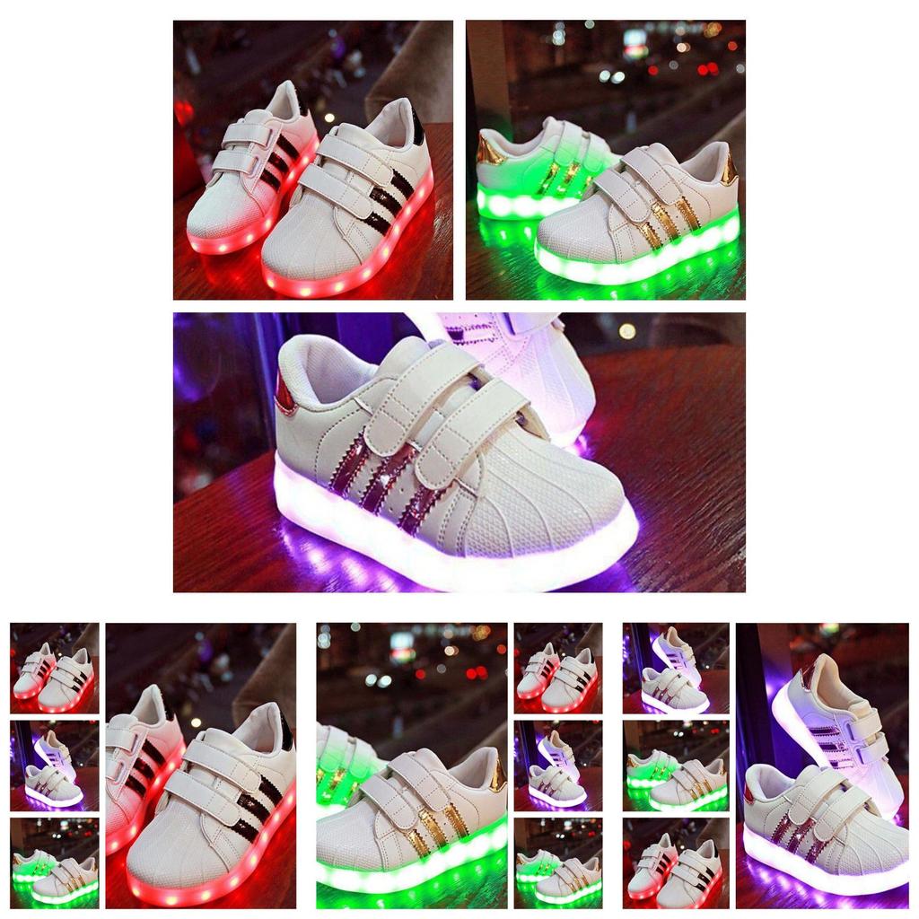 Stylish Unisex-child's Kids Led Sneakers Durable Non-slip Lightweight