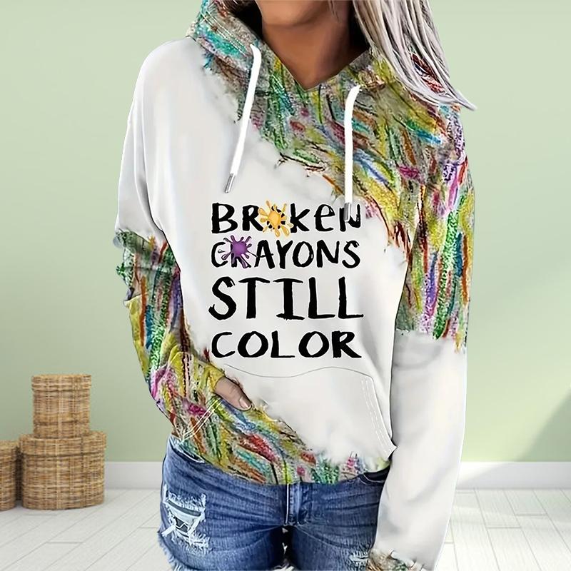 Женская мода Фиолетовый Белый Облака Печать Свободные Толстовки Топы Блузка Свитшот Повседневный Длинный Рукав Пуловер Топы XS жёлтый