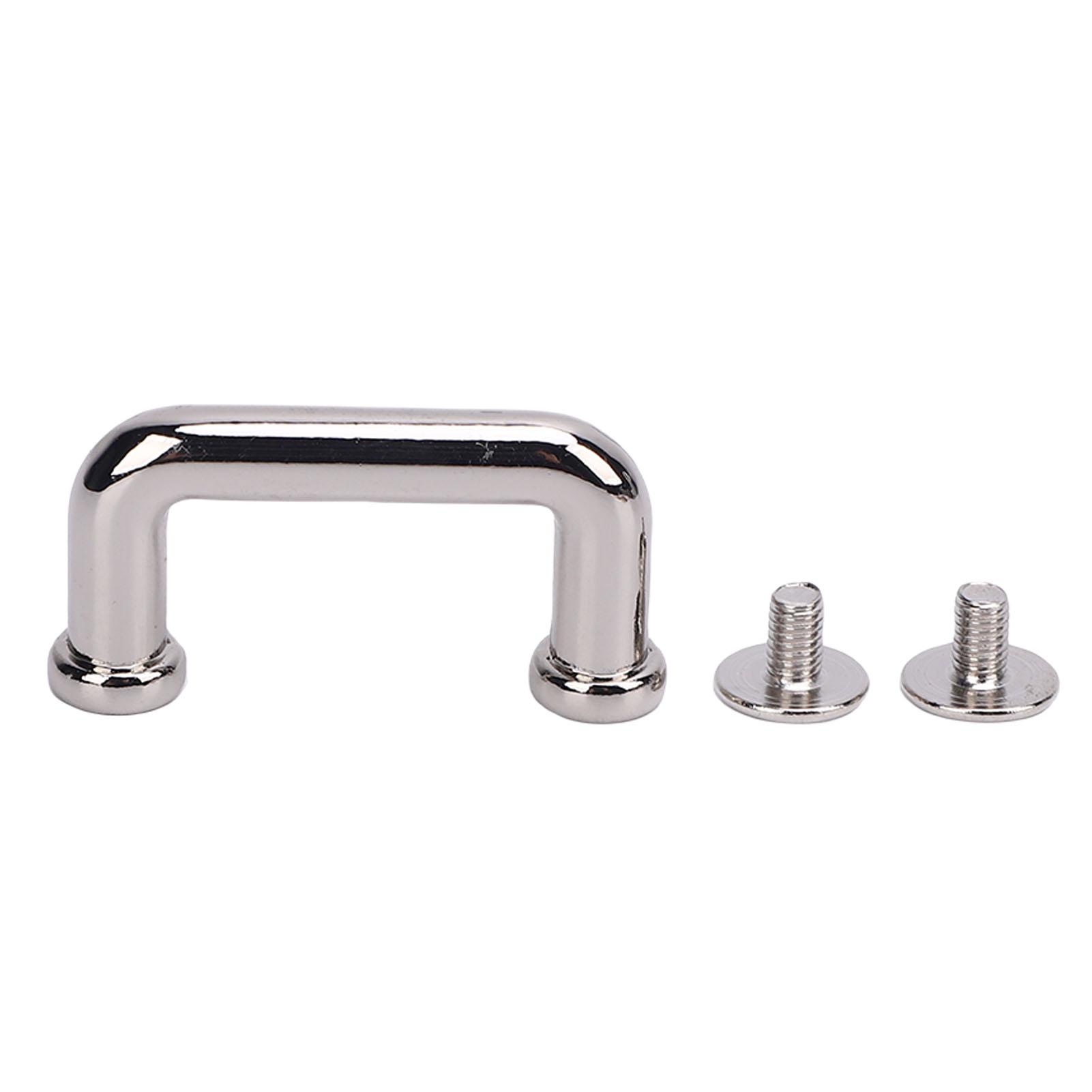 

10 шт. пряжка для арочного моста 19x11x5 мм из сплава с D-образным кольцом и винтами PH для сумки серебряный