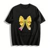Wrapping Up 100 Days Of School Bow Pencil Print Top Pure Cotton T-shirt