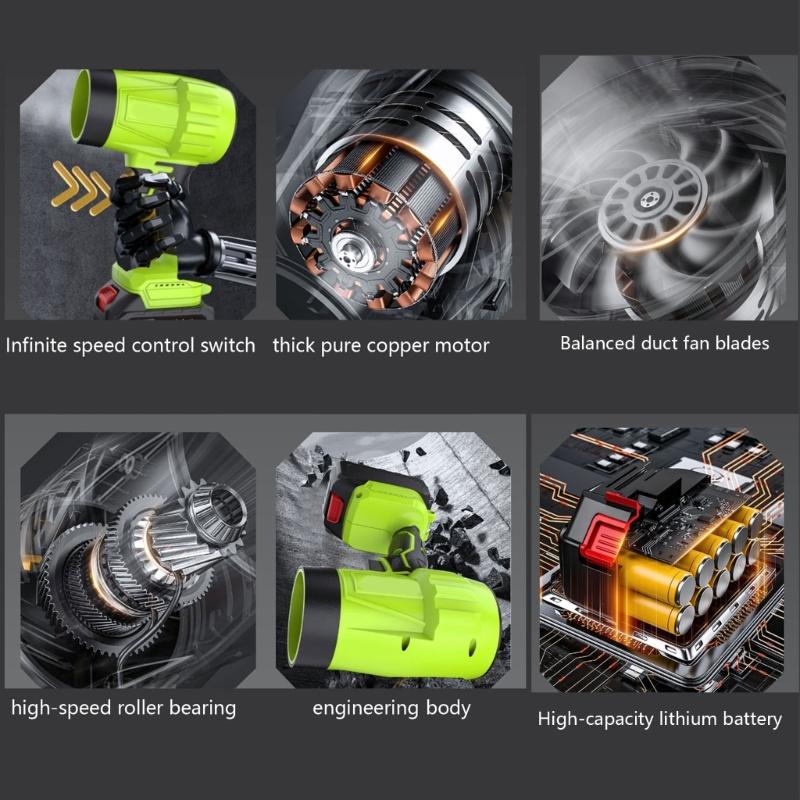 Powerful 21V Motorized Leaf Blower With 700G Force And 1050W Top execution For Efficient Yard Care