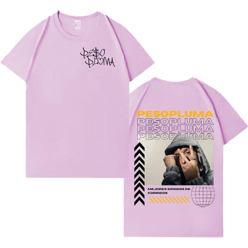 Singer Peso Pluma Hip Hop Graphics High Quality Tshrits Mens Casual T Shirt Oversized Short Sleeves Crewneck Cozy Clothes Unisex