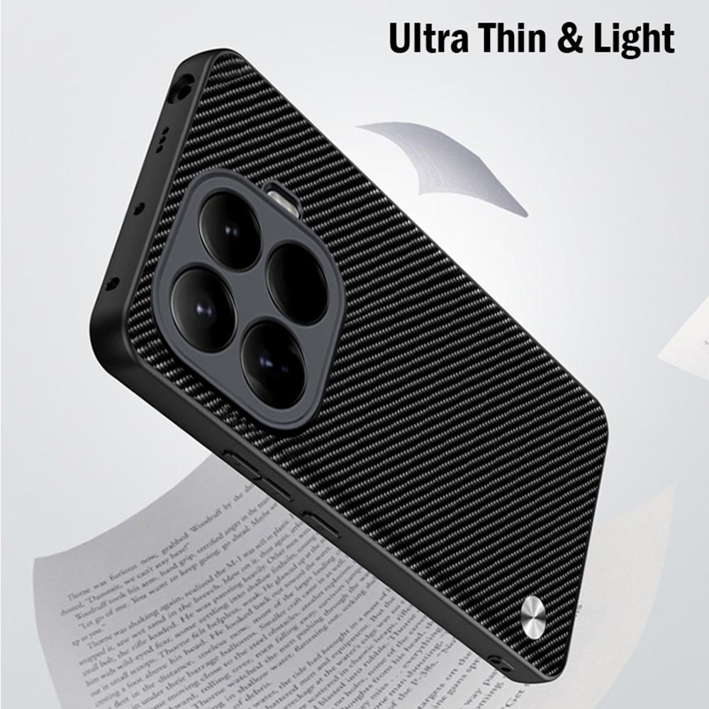 Lederhülle für Xiaomi 15T Pro Hülle für Xiaomi Mi 15T Luxus Fasertextur PU-Leder Schutz Capa Stoßfeste Abdeckung