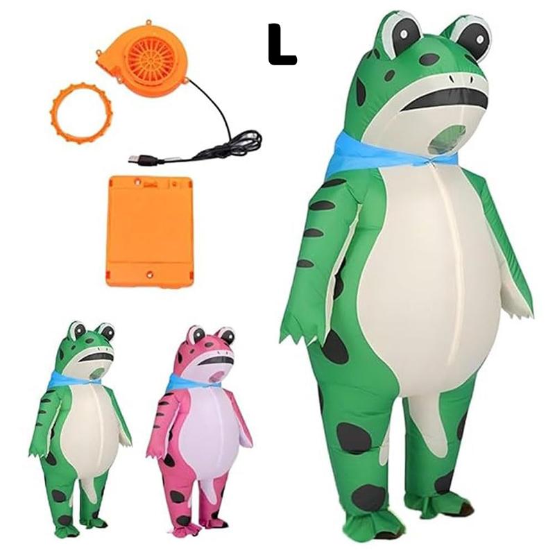 Забавный костюм лягушки для вечеринки, костюм мультяшного персонажа для косплея, надувной костюм, костюм лягушки A4