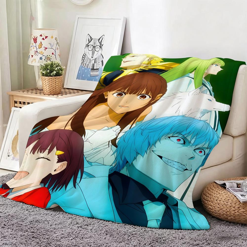 Dark Fantasy  Anime F-Fatestrange Fakes Throw Lightweight 240G Flannel Blanket Soft Skin-Friendly For Summer Cooling