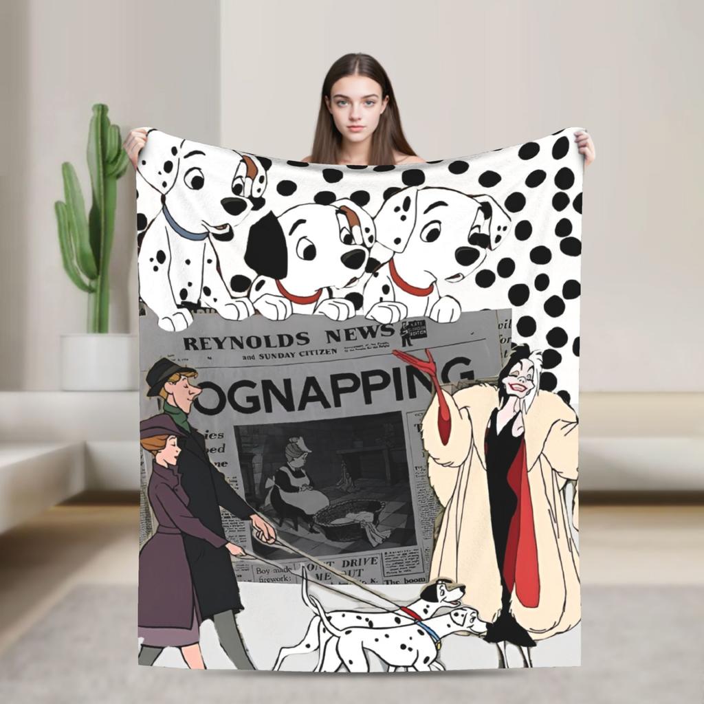 101 Dalmatians Pongo Perdita Coperta Rolly Cani Coperte Plaid in Pile Decorazione Divano Casa Trapunta Leggera Multifunzione