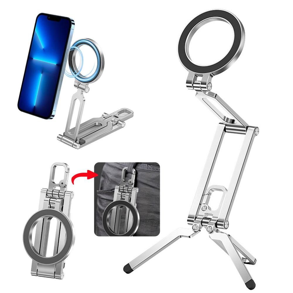 Universal Magnetic Airplane Phone Stand Holder 360° Rotate Travel Phone Mount Flexible Phone Clip Travel Phone Stand