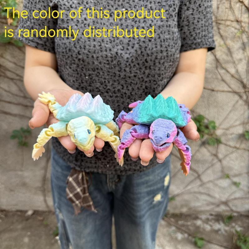 New 3D Printed Alligator Snapping Turtle With Flexible, Movable Joints And An Open Mouth - A Popular Gift And Desktop Ornament
