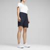 PUMA Solid Color Golf Sports Straight Leg Mid Rise Casual Shorts Women shorts Navy-Blue 623886-03