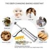 Stainless Steel Cake Cream Decorating Gun Sets Cookie Making Machine Nozzles Mold Pastry Syringe Extruder Kitchen Baking Tools