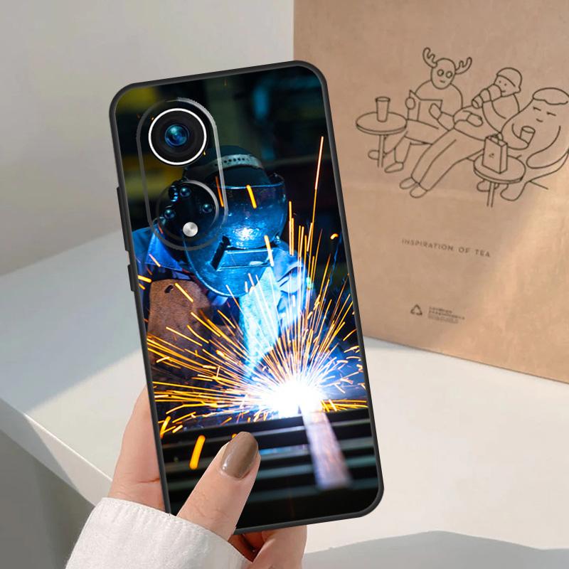 Welder Welding Hot Metal Worker For Honor Magic 8 Pro 7 6 5 Lite Case For Honor Win RT 200 400 50 70 90 X8b X9a X9b X9c X9d