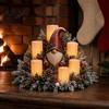Festival Event Ornaments Christmas Lighted Centerpiece, Atmospheric Ornament with Warm Glow, USB Lighting for Home Powered Plastic Crafts Holiday