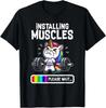 Funny Cute Unicorn Workout Gym Fitness Weightlifting Gift T-Shirt