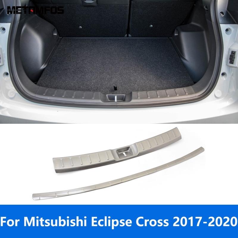 Rear Trunk Bumper Foot Plate Tailgate Door Sill Scuff Guard Plate For Mitsubishi Eclipse Cross 2017-  Car Accessories