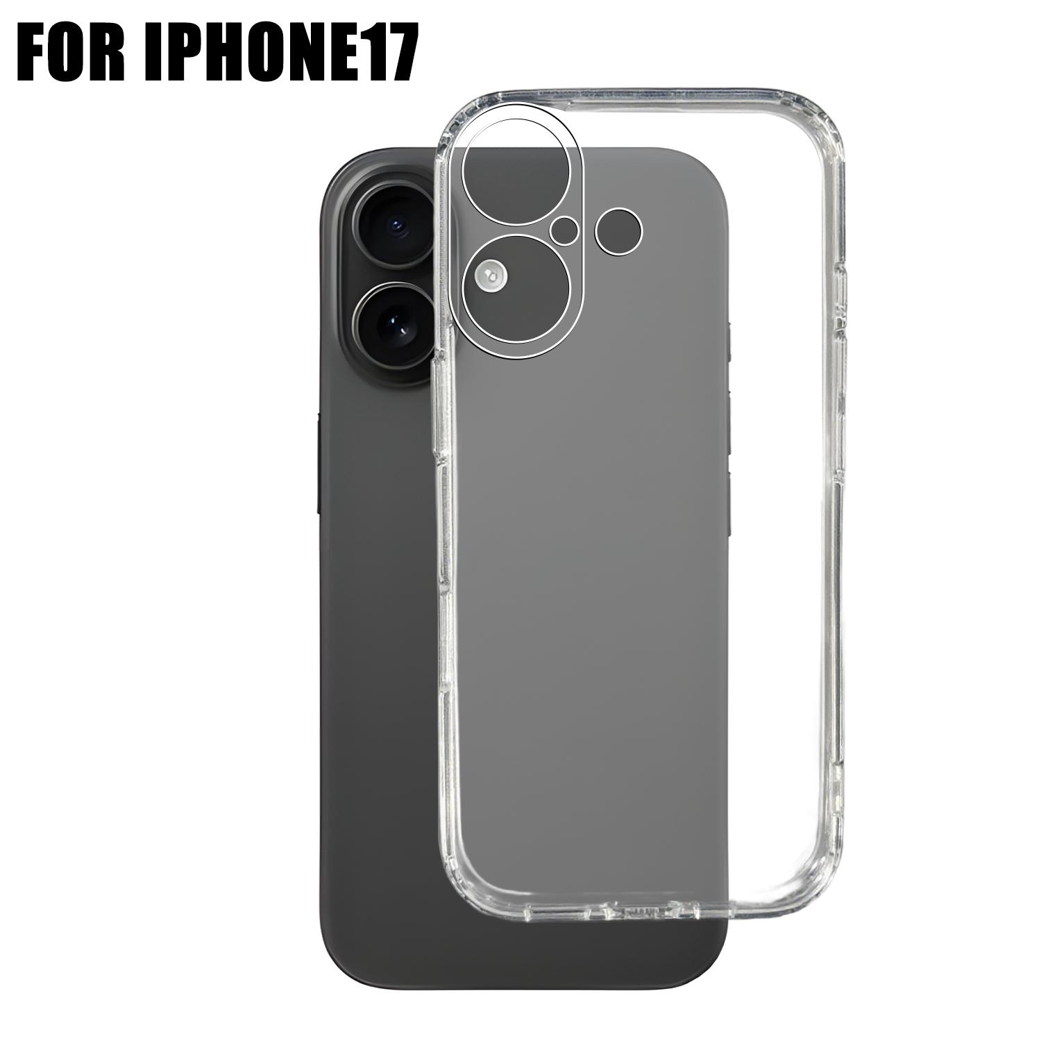 

Transparent Phone Cases for IPhone 17/17 Air/17 Pro/17 ProMax Corner Protection Shockproof Anti-scratch Clear Phone Covers