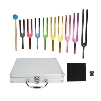 Tuning Forks Set Aluminum Alloy Resonance Reduce Pressure Relaxing Tuning Sensory Forks Instrument