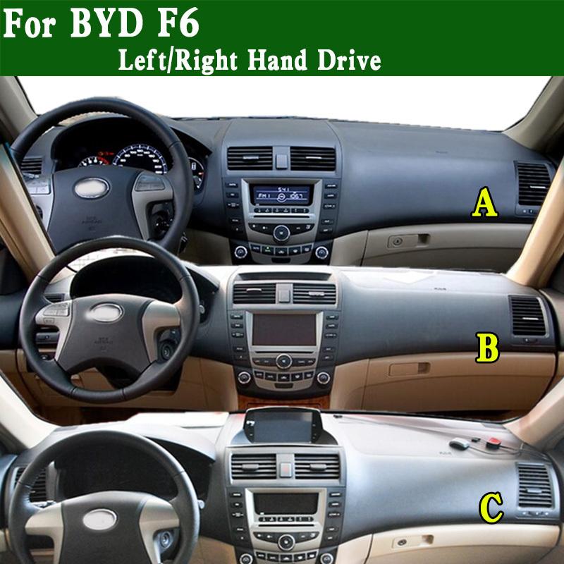 For BYD F6 2008-2012 Dashmat Dashboard Cover trument Panel Sunscreen Protective Pad Dash Mat Ornament