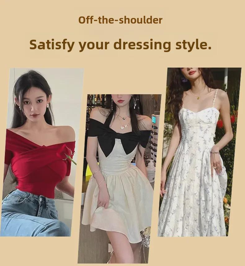 Seamless Strapless Bra for Large Busts: Non-Slip, Invisible, Tube-Style, Gathered Design, Sexy Back, Thin for Summer.