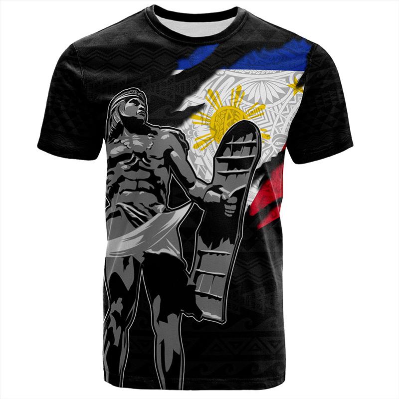 

Vintage 3D Print Philippines Filipinos Emblem T Shirt Philippines Maori Tribal Styles Graphic T-shirts Kid Fashion Short Sleeves 6XL