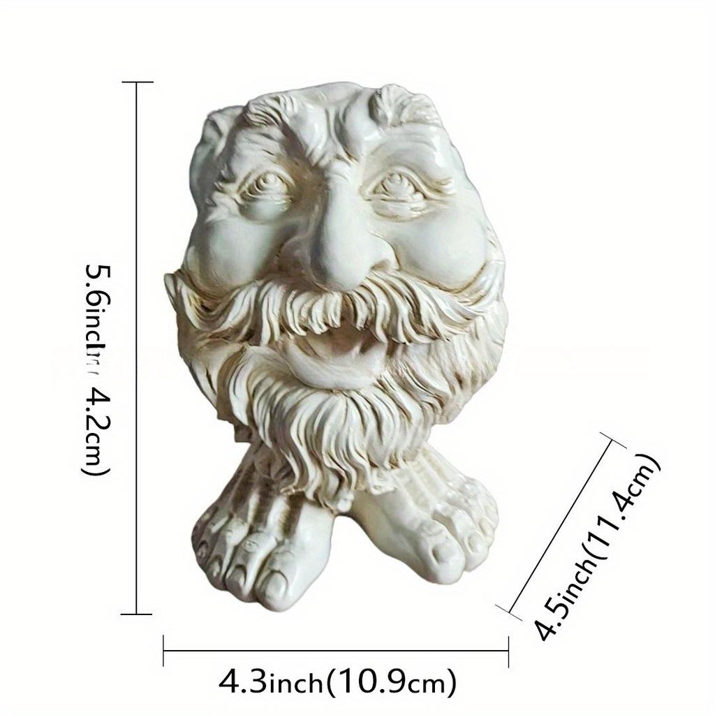1pc Funny Face Resin Flower Pot, Suitable for Outdoor Courtyard Garden Terrace Decoration