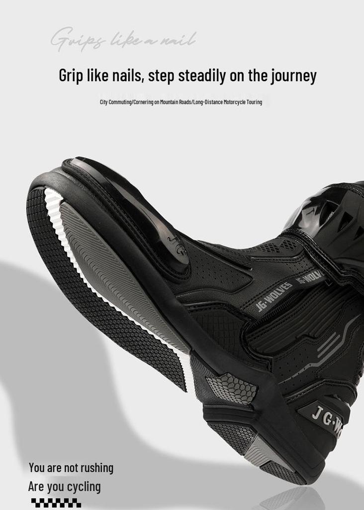New Anti-Slip, Wear-Resistant Motorcycle & Mountain Bike Racing Boots
