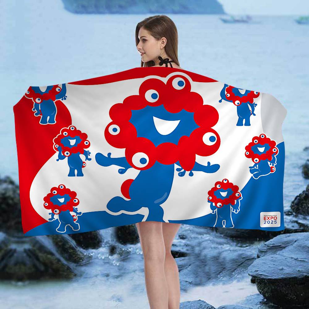 Cartoon M-Myaku-Myaku Microfiber Beach Towel Absorbent Quick dry Soft Yoga Swimming Resort Mountain Climbing Towel