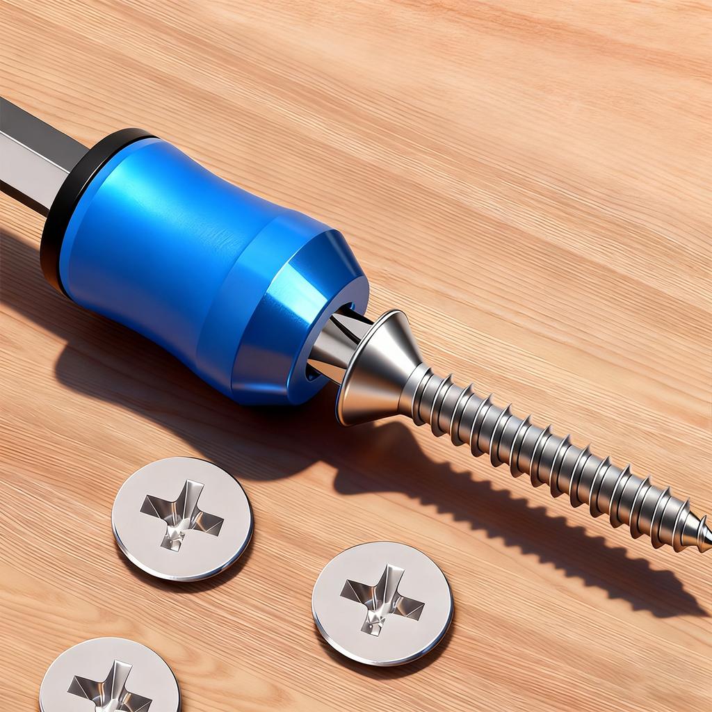 2/4pcs 3-in-1 Screwdriver Head Magnetic Strong 6.35mm Magnetic Screw Rings Universal Magnetic Screw Bit For Hex Screwdriver