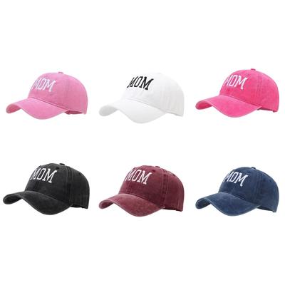Soft Top Letter Embroidered Baseball Cap Fashion Peaked Cap Gift Hat