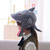 Adult Headgear Dinosaur Green Plush Shark Hat Creative Plush Dinosaur Hat  Children