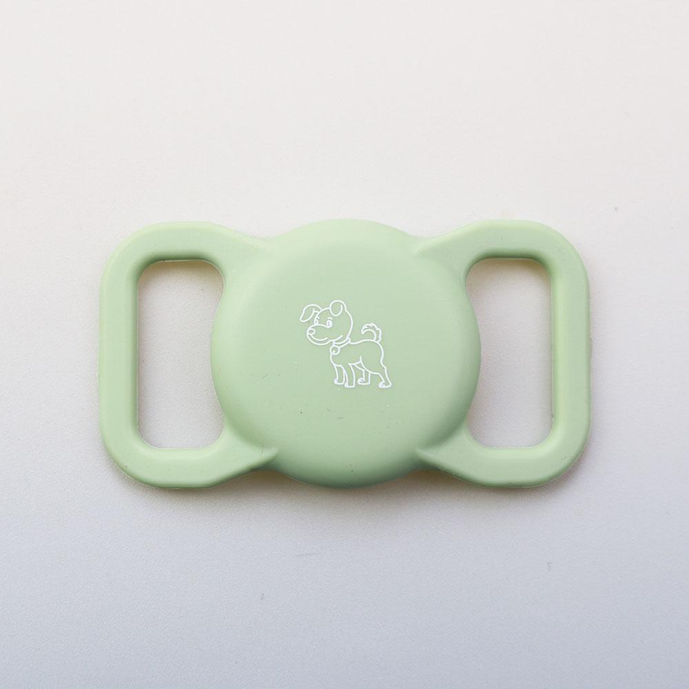 

Silicone World Pet Silicone Protective Case GPS Finder Dog Cat Collar Loop For Apple Airtags For Apple Locator Tracker Anti-lost світло-зелений колір