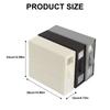 Set of 2 Large Capacity Bedding Storage Cubes Closet Organizers for Sheets Duvets and Blanket Holder with Clear Window