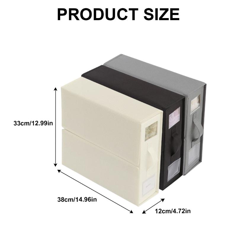 Set of 2 Large Capacity Bedding Storage Cubes Closet Organizers for Sheets Duvets and Blanket Holder with Clear Window