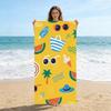Sommerurlaub Stil Strandtuch Schnelltrocknend Super Saugfähig Geeignet für Schwimmen Strand Pool Fitnessstudio Sommergeschenk für Freunde