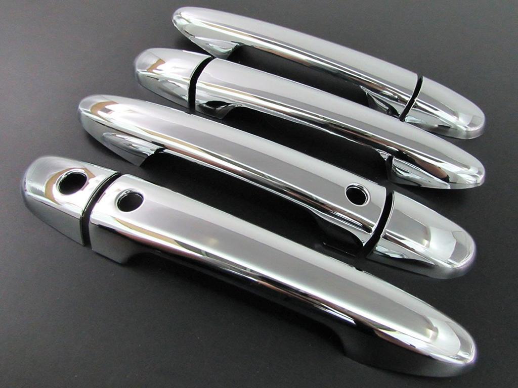 BRIGHTZ Chrom Türgriffabdeckungen für den Axela Sport BM Schlüssel mit und Vollabdeckung (Erweitert Kompatibel) [DHC-NOBU-053] (Kompatibel mit BM2AS, BM2FS, BM5AS,