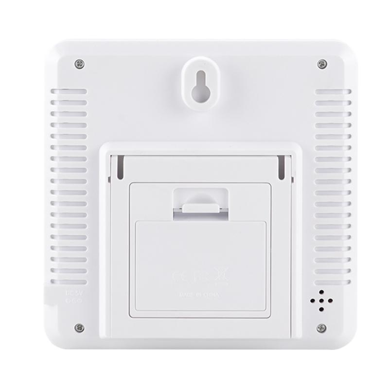 High Precision Temperature Humidity Meter Color Display Weather Thermometer Alarm Clock Desktop Decorations for House