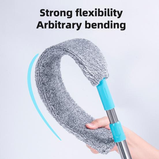 Bendable Duster Lightweight Retractable Microfiber Brush Long-Handled Crack Dust Cleaning Tool Hard-to-reach Areas Cleaner