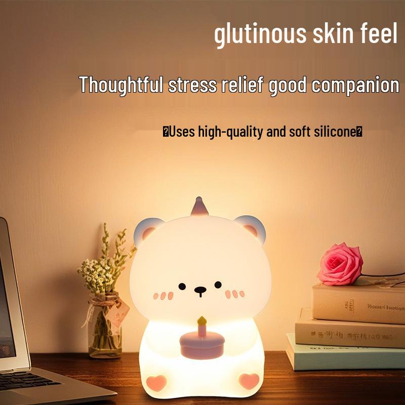 Rabbit Silicone Night Light: Soft, Cute Bedside Companion for a Cozy Atmosphere