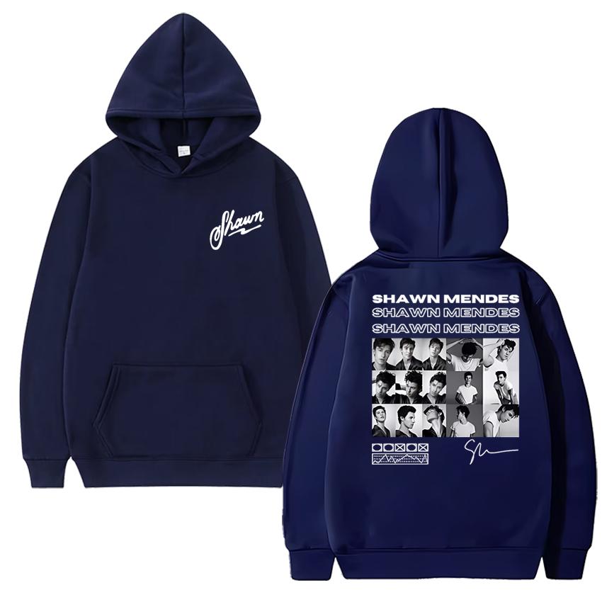 

High Quality Rapper Shawn Mendes Album 2025 Double Sided Graphic Hoodie Unisex hip hop punk streetwear Men women Fleece pullover 3XL