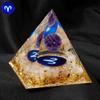 Zodiacs Orgone Pyramid Zodiacs Healings Crystals Stone Chakras Reiki Orgonite Crystals Pyramid Lucky Energys Home Decors