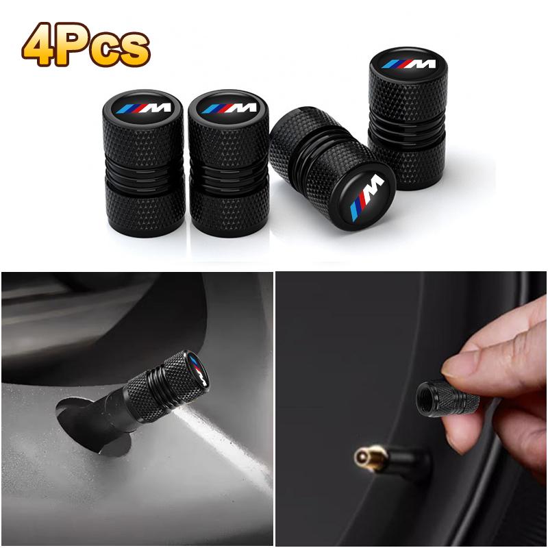 For BMW M 2026 New 4PC BMW Tire Valve Cover Dustproof Alloy Valve Cover Is Suitable For M M3 M5 G30/G20/G05/F30/F10/E70 1 3 5 7 Series E46 E36 E90