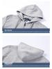 Men's Autumn/Winter Ralph Lauren Embroidered Logo Hooded Sweatshirt with Velvet Lining and Zipper.