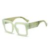 New Fashionable Blue Light Blocking Glasses Trendy Oversized Square Frame for Men & Women Stylish Clear Lens Eyewear
