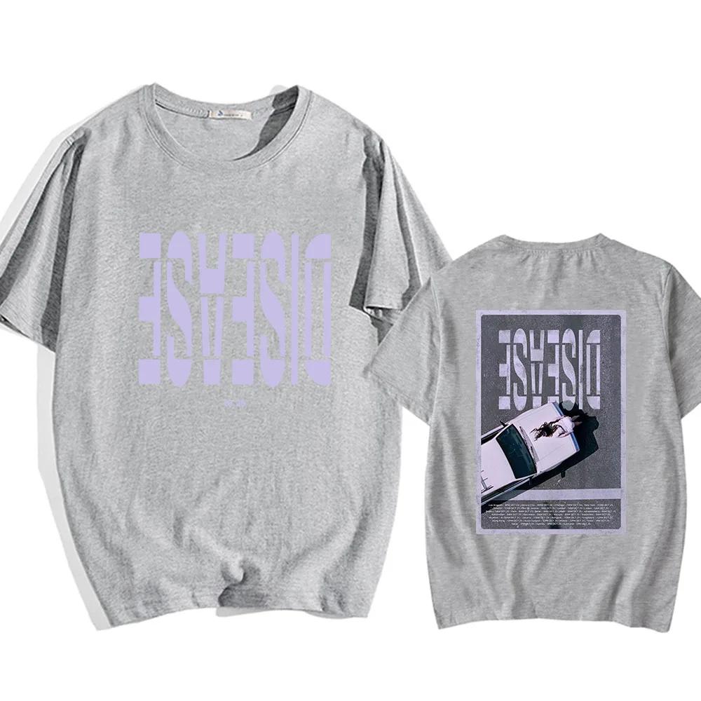 Lady Gaga Disease Graphic Tshirts Short Sleeve Summer Teeshirt Round Neck Unisex Women Soft Tshirts Printing Comfortable Tees